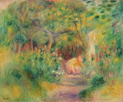 Vrouw Tuinieren, ca. 1895 door Pierre Auguste Renoir